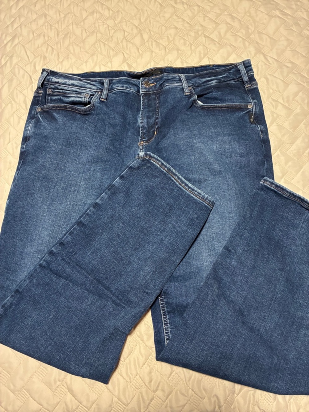 Silver Jeans Women’s Medium Blue Straight Leg Jeans